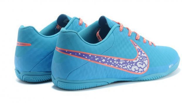 Blue Indoor Soccer Shoes