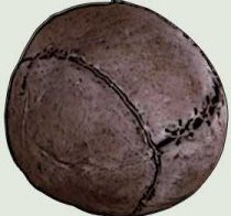 This ball, manufactured from a pig kidney covered with fabric, could be the oldest soccer ball to continue to exist and it is believed to-be 450 yrs old