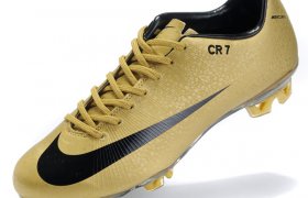 Gold Nike Soccer Cleats