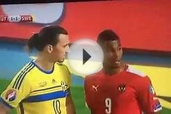 Black Soccer Player Touches Zlatan Ibrahimovic