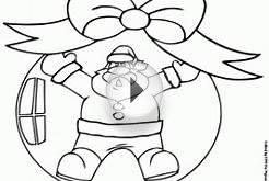 Christmas ball with Santa Claus coloring page printable game