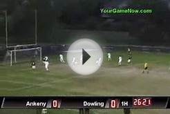 Dowling vs. Ankeny High School Soccer Highlights