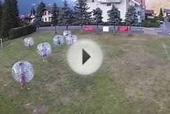 First Bubble Ball Soccer in Interlaken