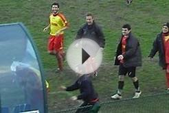 Italian Soccer Player Celebrates Goal By Headbutting