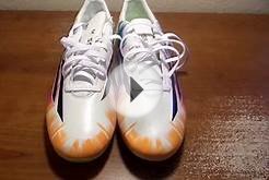Messi F10 (Synthetic) TRX FG Soccer Cleats (White/Black