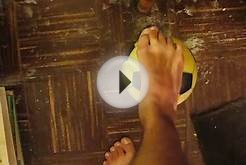 My Feet Playing With The Orange Soccer Ball Vid #3