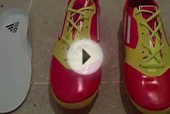 My soccer cleats: Adidas F50 Adizero Micoach spritt web.MP4