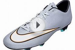 Nike Mercurial Victory V CR7 FG Soccer Cleats - Silver and