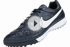Nike Tiempo Legacy Turf Soccer Cleats Black with White