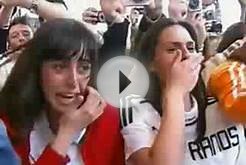 Spanish Girls Faint & Go Wild For Soccer Players