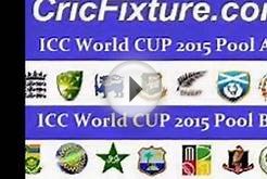 World cup 2015 schedule indian standard time